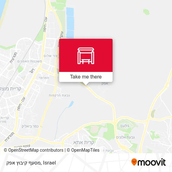 Карта מסעף קיבוץ אפק