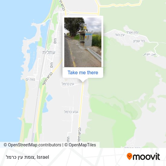 צומת עין כרמל map
