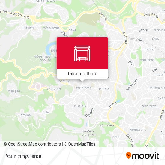 קרית היובל map