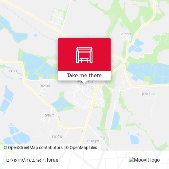 הארבעה/ירושלים map