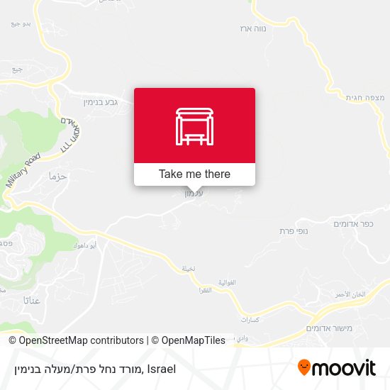 מורד נחל פרת/מעלה בנימין map