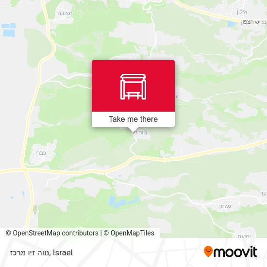 Карта נווה זיו מרכז