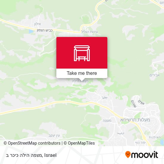 מצפה הילה כיכר ב map