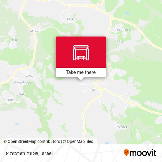 שכונה מערבית א map