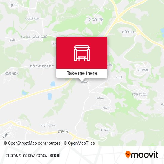 מרכז שכונה מערבית map