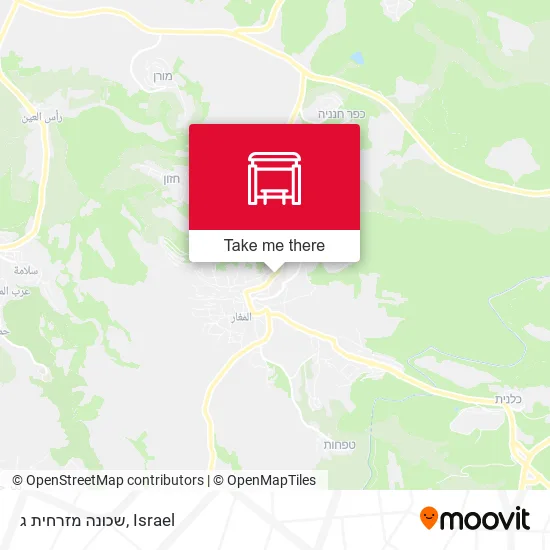 Карта שכונה מזרחית ג