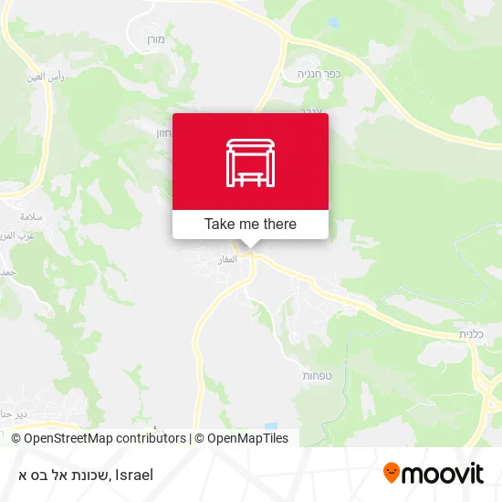 Карта שכונת אל בס א