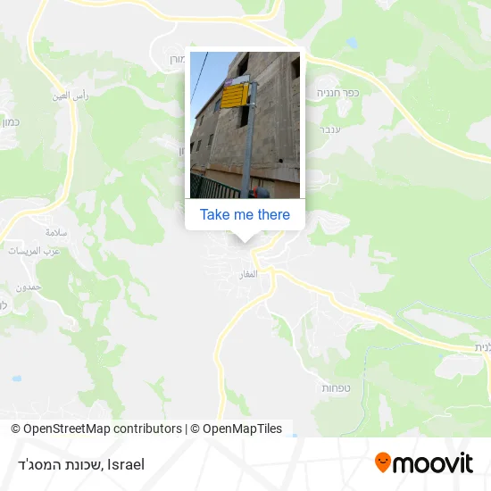 Карта שכונת המסג'ד