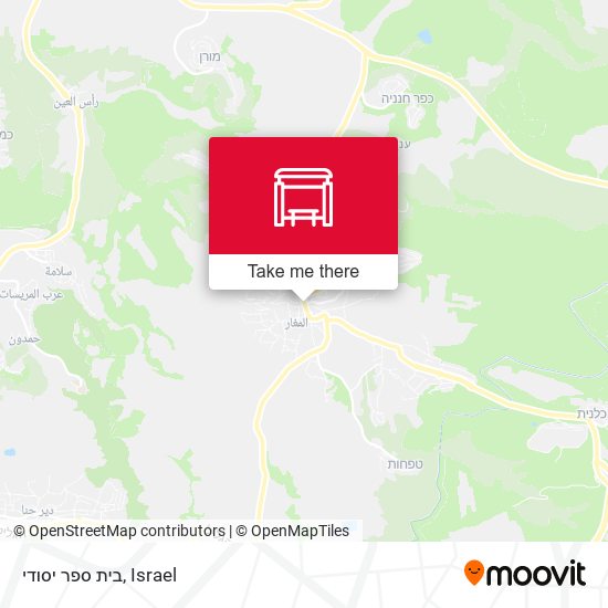 בית ספר יסודי map