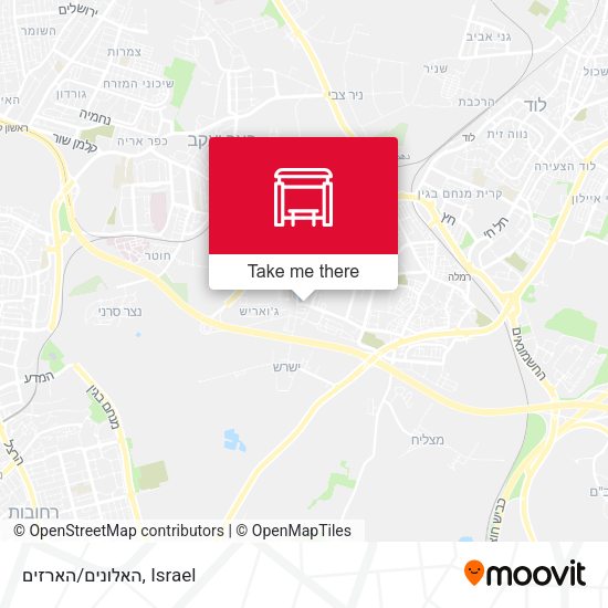 האלונים/הארזים map