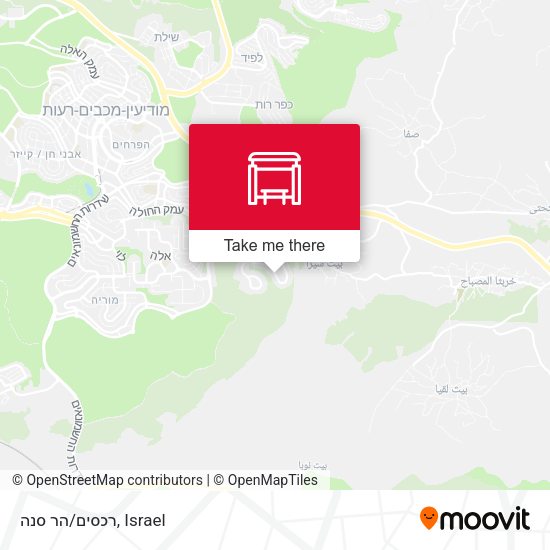 רכסים/הר סנה map
