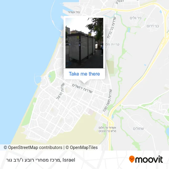 Карта מרכז מסחרי רובע ו'/דב גור