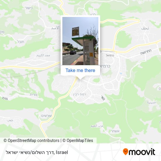 דרך השלום/נשיאי ישראל map