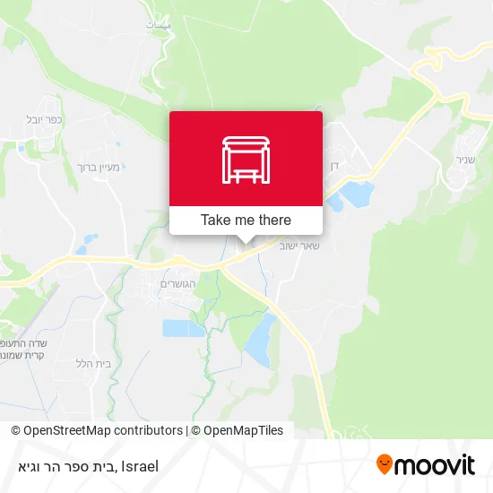 Карта בית ספר הר וגיא