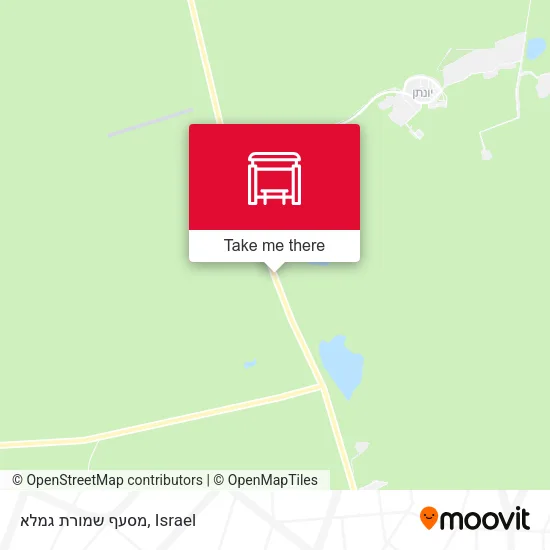 Карта מסעף שמורת גמלא