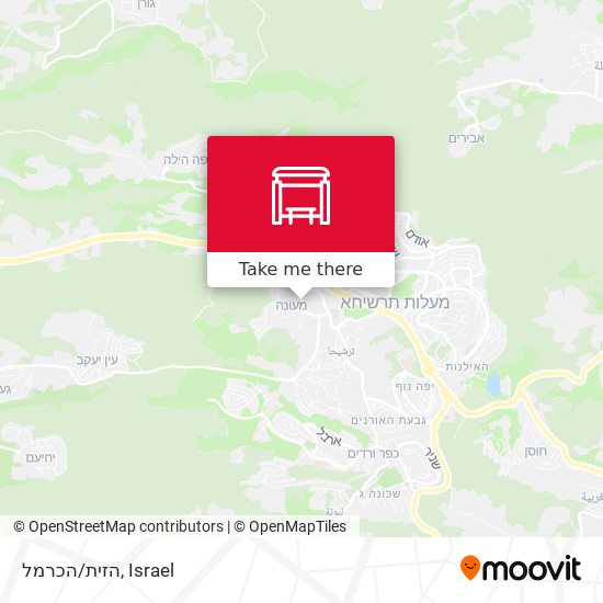 הזית/הכרמל map