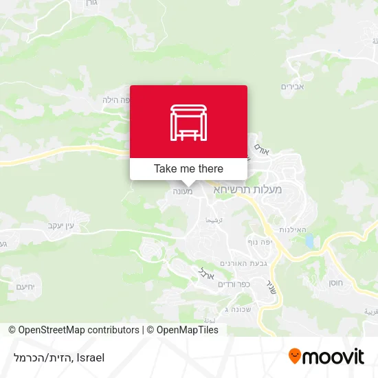 Карта הזית/הכרמל