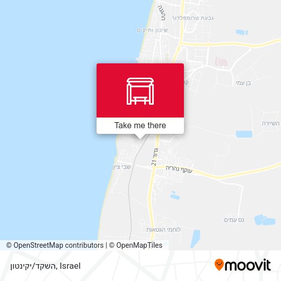 השקד/יקינטון map