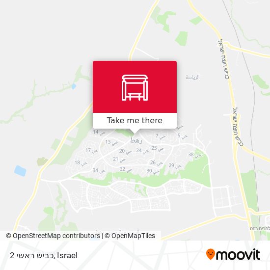 כביש ראשי 2 map