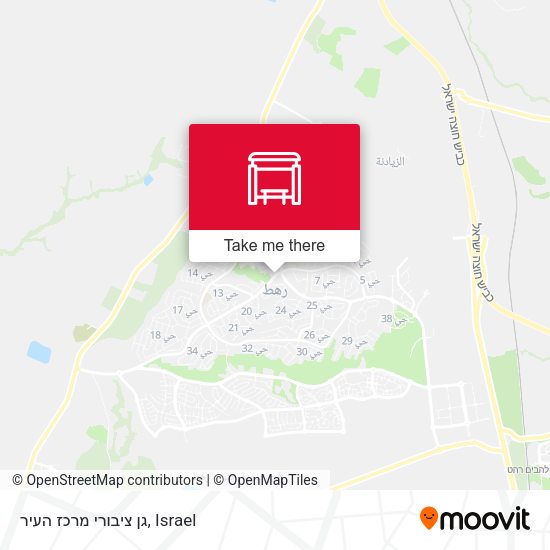 גן ציבורי מרכז העיר map