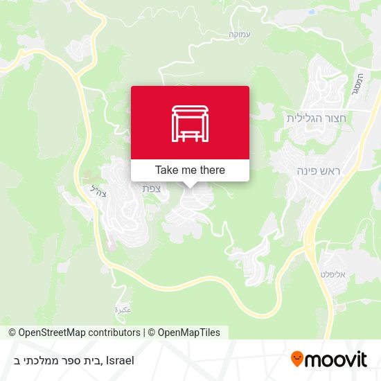בית ספר ממלכתי ב map