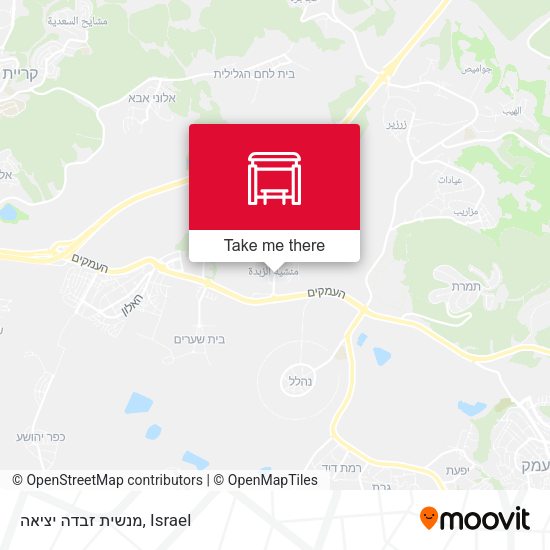 מנשית זבדה יציאה map