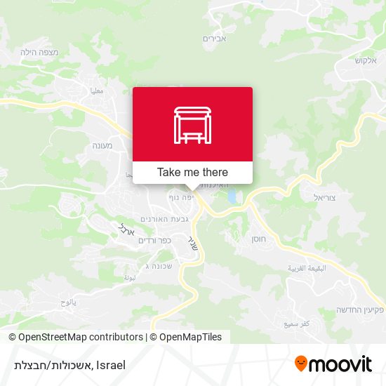 אשכולות/חבצלת map