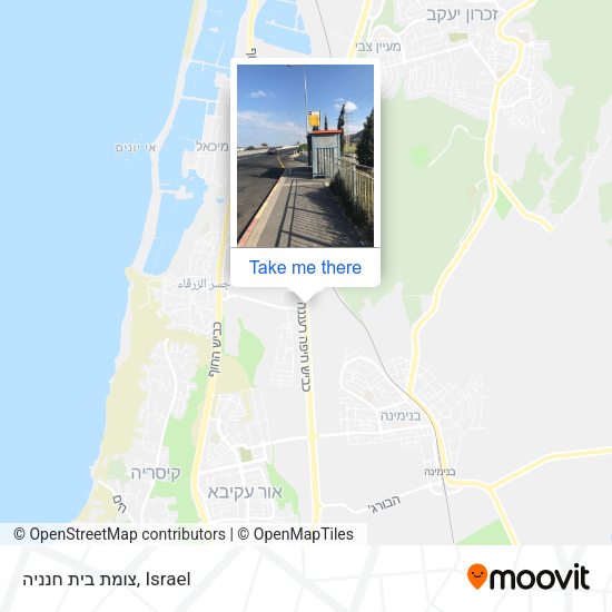 צומת בית חנניה map