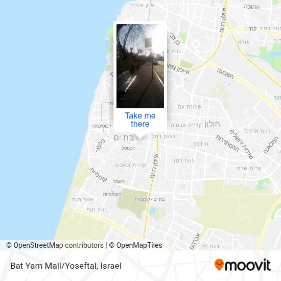 Bat Yam Mall/Yoseftal map