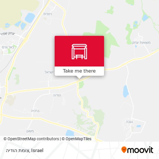 צומת הודיה map