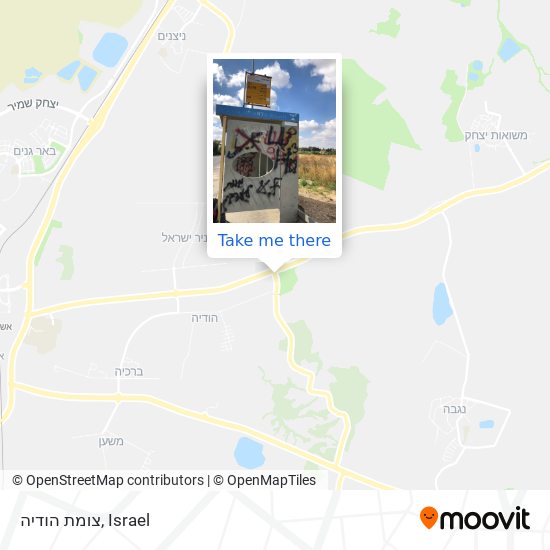 צומת הודיה map