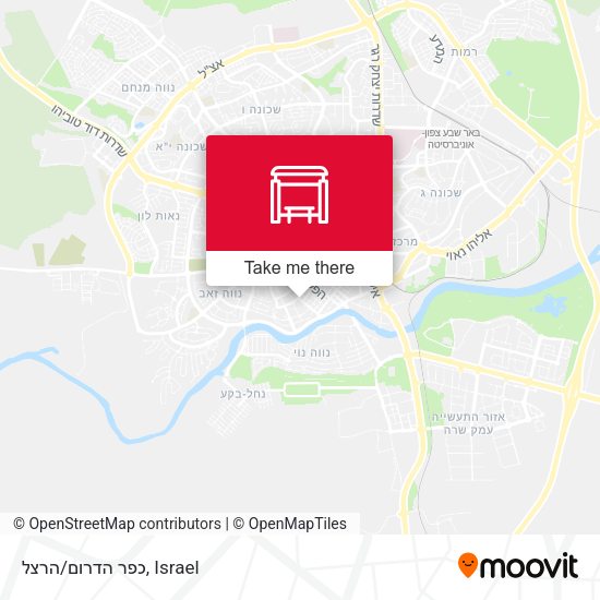 כפר הדרום/הרצל map