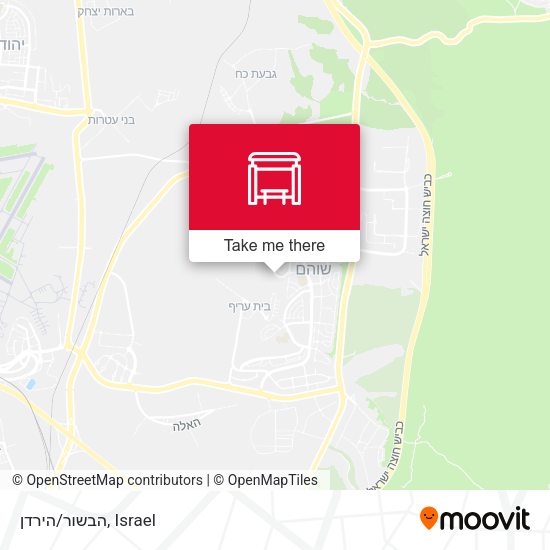 הבשור/הירדן map