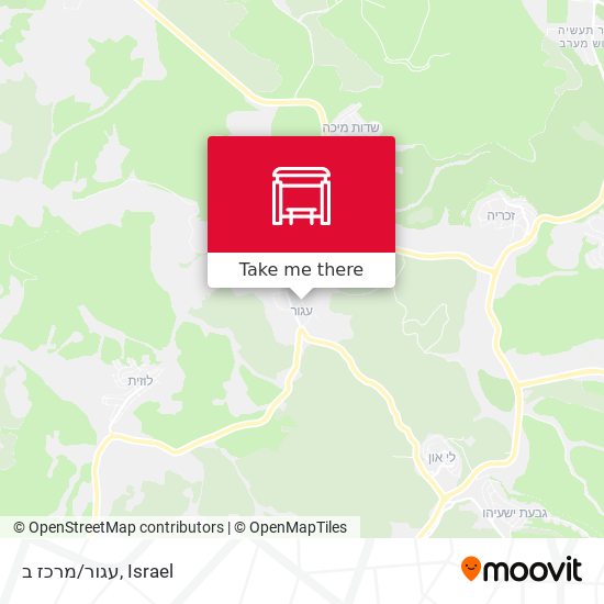 עגור/מרכז ב map