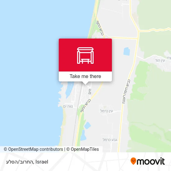 החרוב/הסלע map