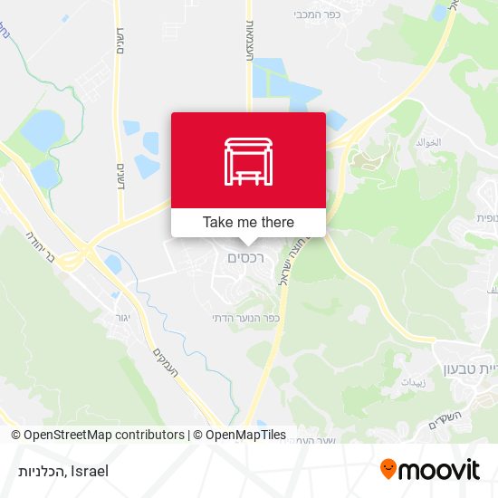 הכלניות map