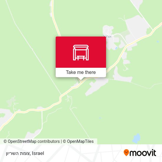 צומת השריון map