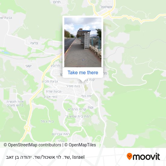 שד. לוי אשכול/שד. יהודה בן זאב map