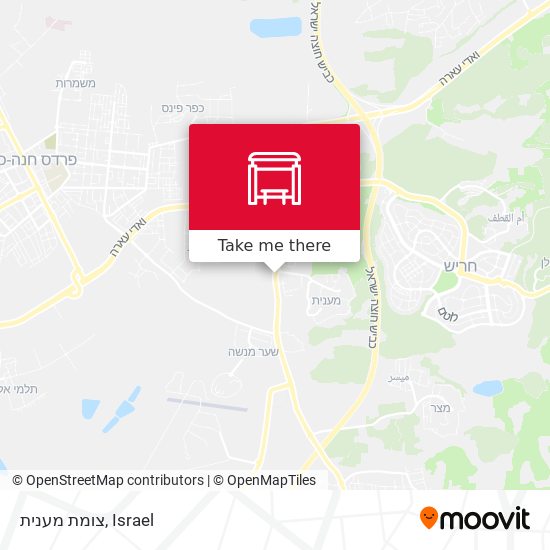 צומת מענית map
