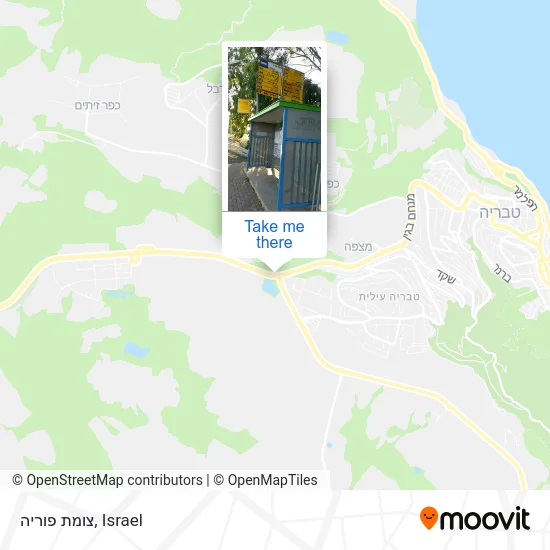 Карта צומת פוריה