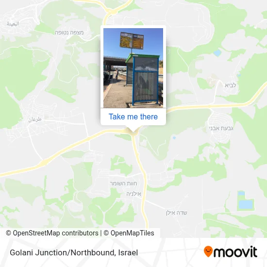 Golani Junction/Northbound map