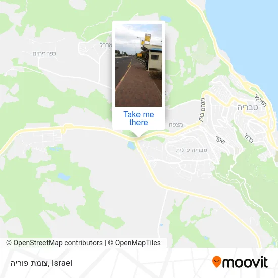 Карта צומת פוריה