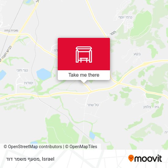 מסעף משמר דוד map