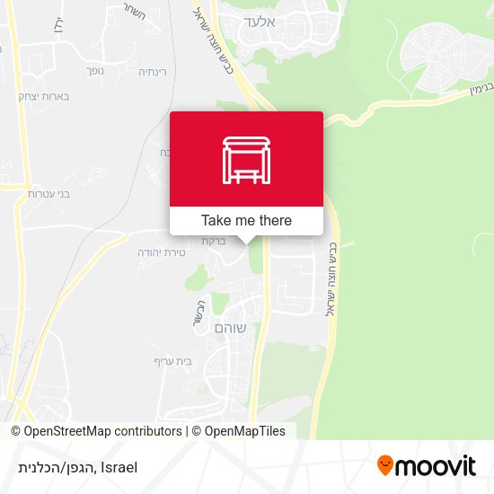 הגפן/הכלנית map