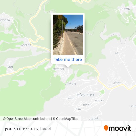 שד.הרי יהודה/יסמין map