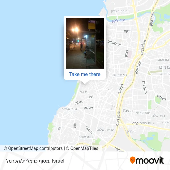 Карта מסוף כרמלית/הכרמל