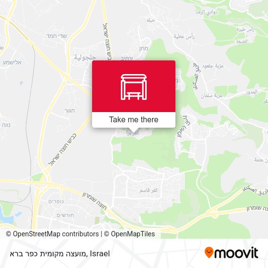 מועצה מקומית כפר ברא map