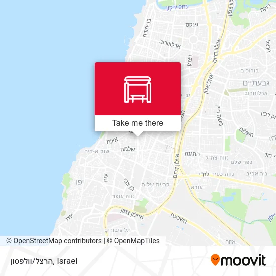 הרצל/וולפסון map