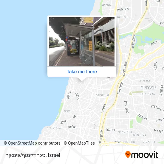 Карта כיכר דיזנגוף/פינסקר