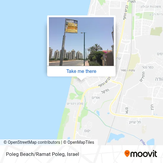 Poleg Beach/Ramat Poleg map
